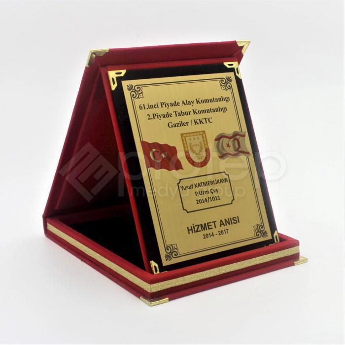 Kara Kuvvetleri Hizmet Anısı Albüm Plaket - 15x20 cm
