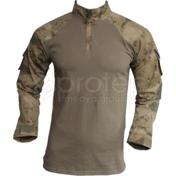 Combat Tactical Askeri Jandarma Bej Penye Tişört