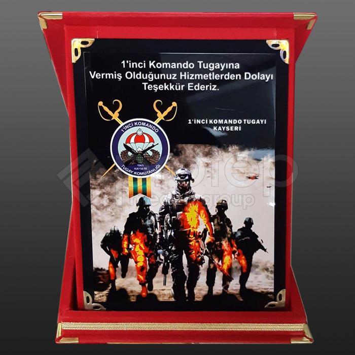 Jandarma Komando Hizmet Tayin Anısı Albüm Plaket