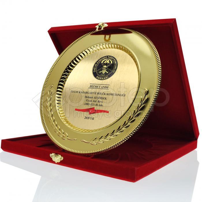 Askeri Hizmet Anısı Komando Tabak Plaket