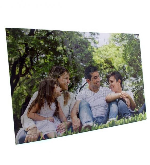 Kişiye Özel Fotoğraf Baskılı Dikdörtgen A4 Puzzle Yap Boz 42 Parça