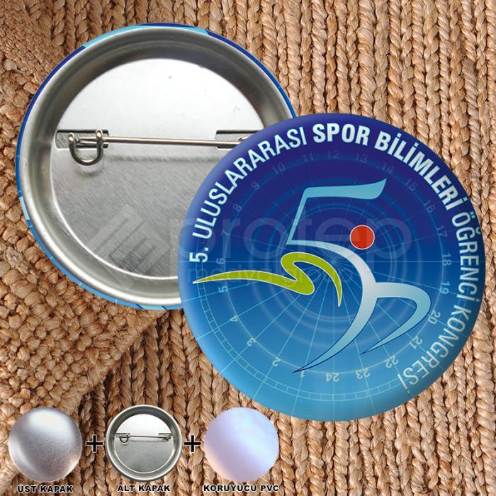 İğneli Buton Rozet  01- 58 mm