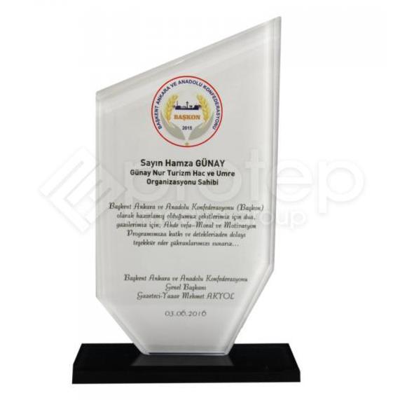 Kişiye Özel Kristal Plaket - IR12