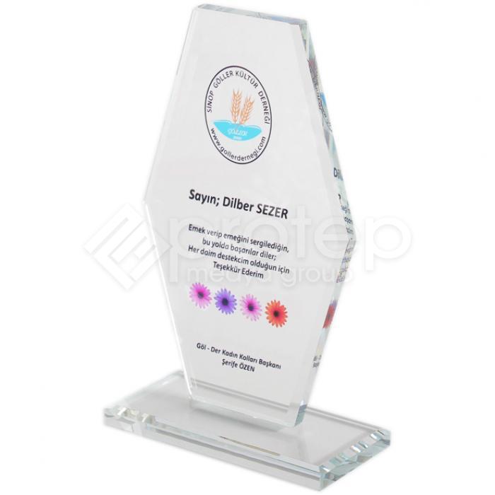 Şeffaf Kristal Plaket -  PRT06