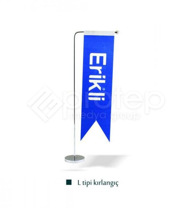 L Tipi Kırlangıç Masa Bayrağı