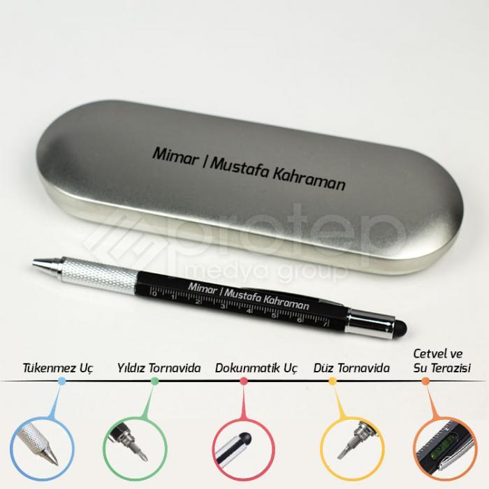 Kişiye İsme Özel Fonksiyonel Metal Mühendis Kalemi