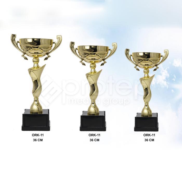 Altın Üçlü Ödül Kupası Set 36-33-32 CM
