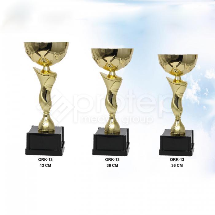 Altın Üçlü Ödül Kupası Set 36-33-32 CM