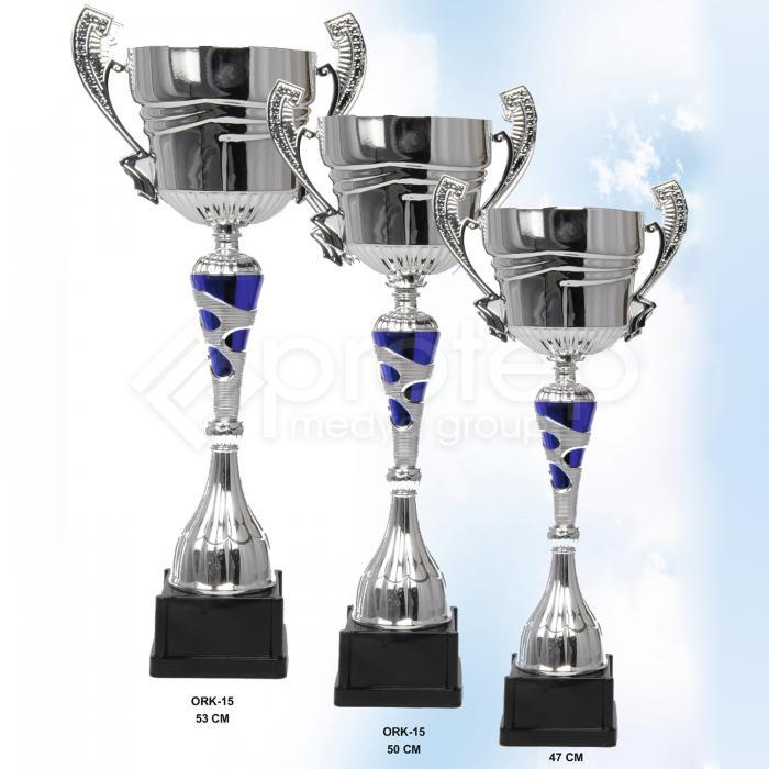 Altın Üçlü Ödül Kupası Set 53-50-47 CM