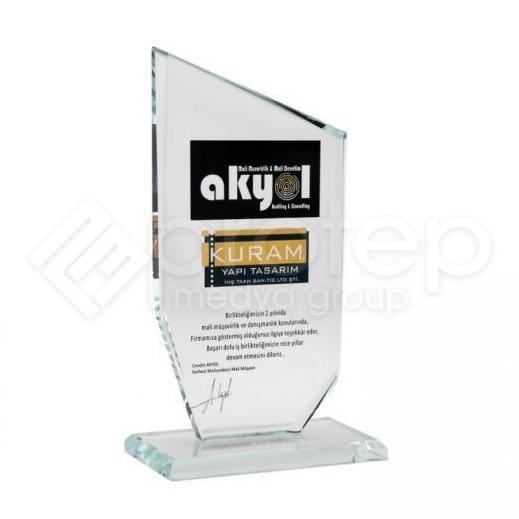 Şeffaf Kristal Plaket -  PRT04