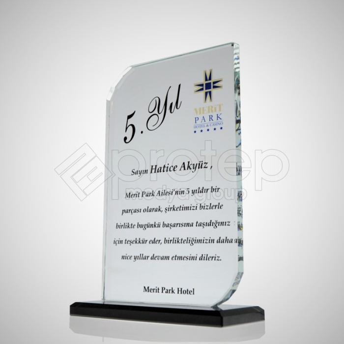 Şeffaf Kristal Plaket -  PRT10