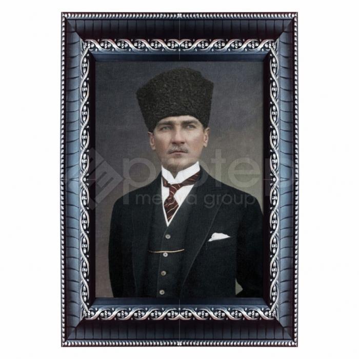 Siyah Dekoratif Camlı Çerçeve