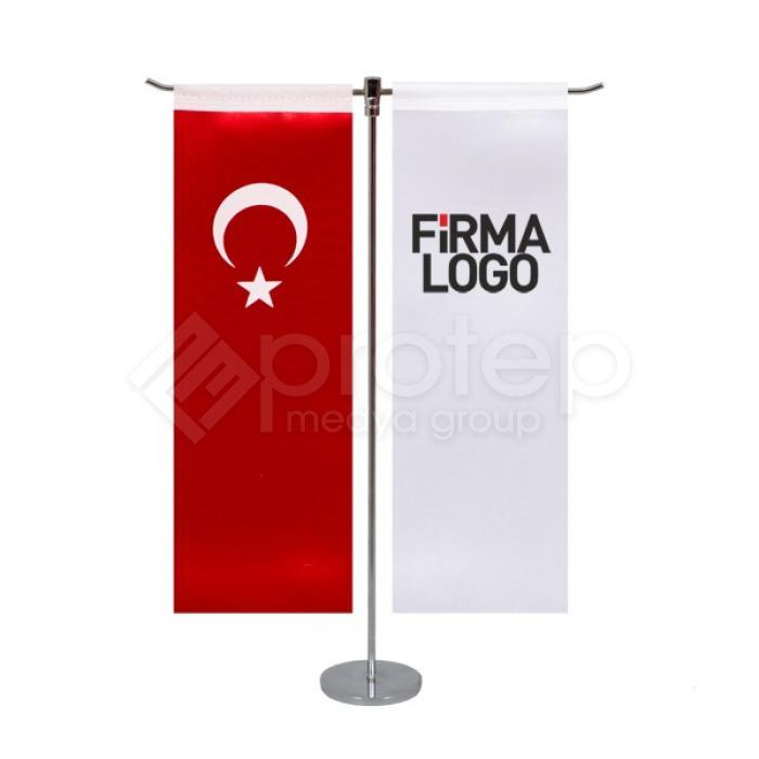 T Tipi Düz Masa Bayrağı