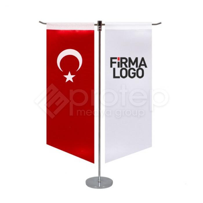 T Tipi Yan Kesim Masa Bayrağı