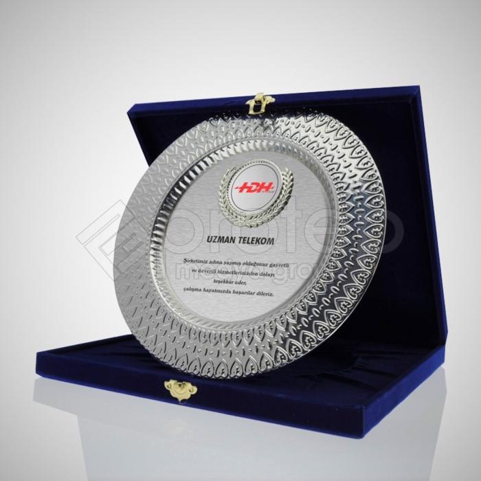 GÜMÜŞ TABAK PLAKET - 30 CM - TB-10