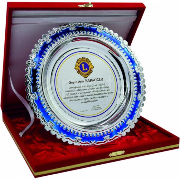 GÜMÜŞ TABAK PLAKET - 25 CM - TB-03