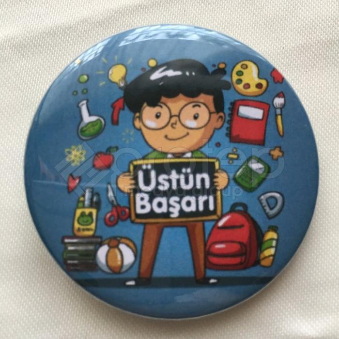 Üstün Başarı Ödülü Rozeti 58mm Buton Rozet