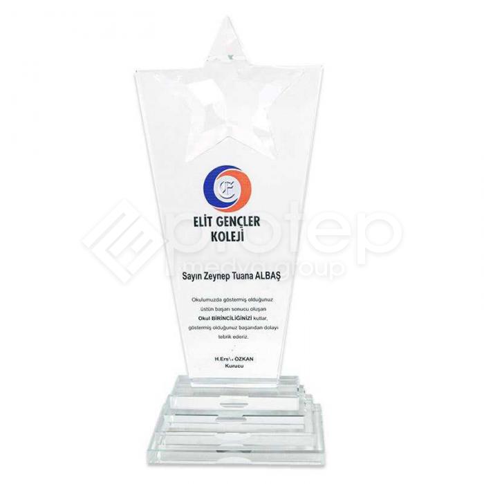 Şeffaf Kristal Plaket -  VPKT-0006